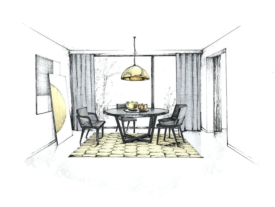 900x679 Decoration Am From 3d House Design Sketch. Room Design Sketch - Decoration Sketch