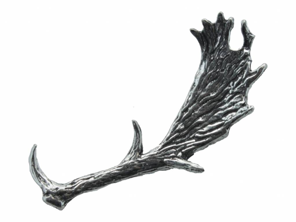 1024x768 Pewter Pin Fallow Deer Antler - Deer Antler Sketch