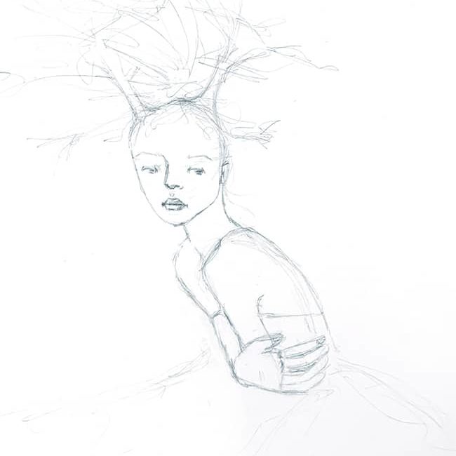 650x650 100 Faces Art Challenge Creative Expressions Amp Musings Lisa - Deer Face Sketch