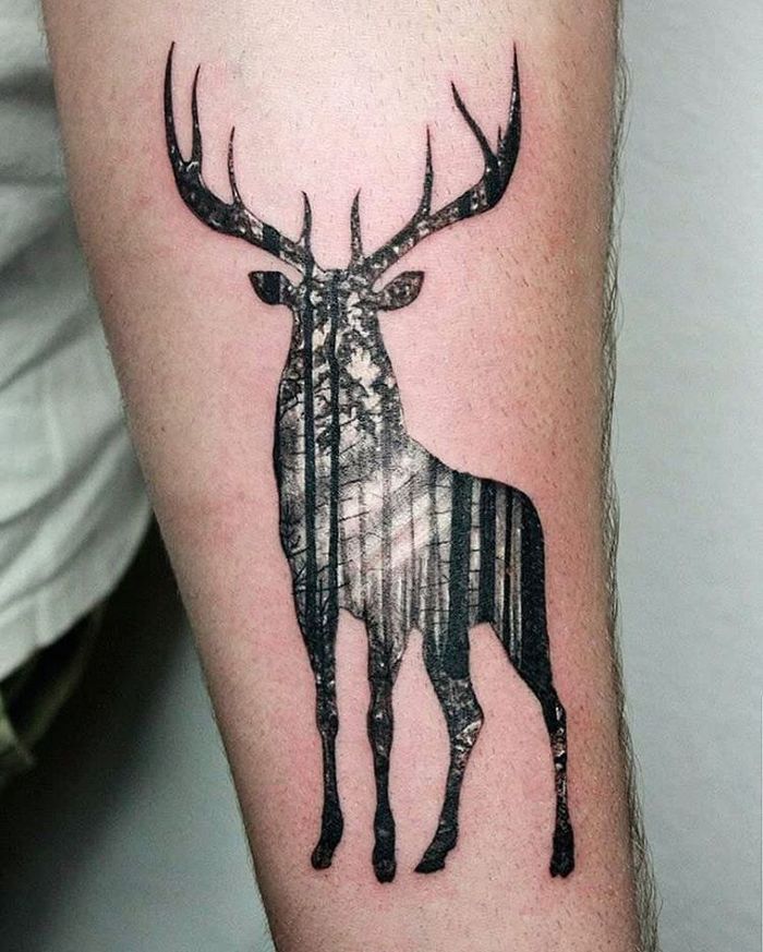 700x873 40 Beautiful And Inspiring Deer Tattoo Designs Tattooblog.club - Deer Tattoo Sketch