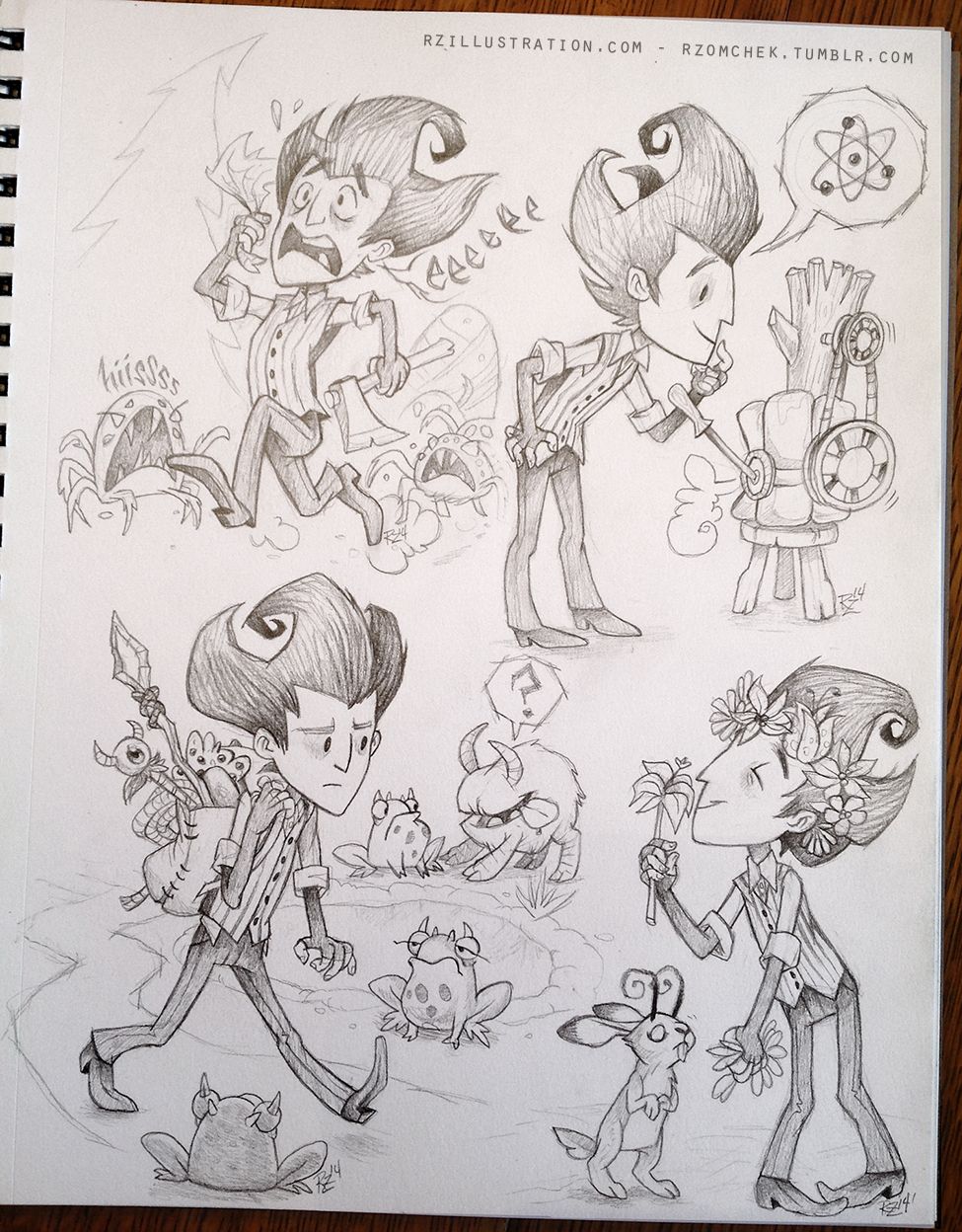 975x1248 Another Sketch Page! First Wilson Piece Here And - Deerclops Figure Sketch