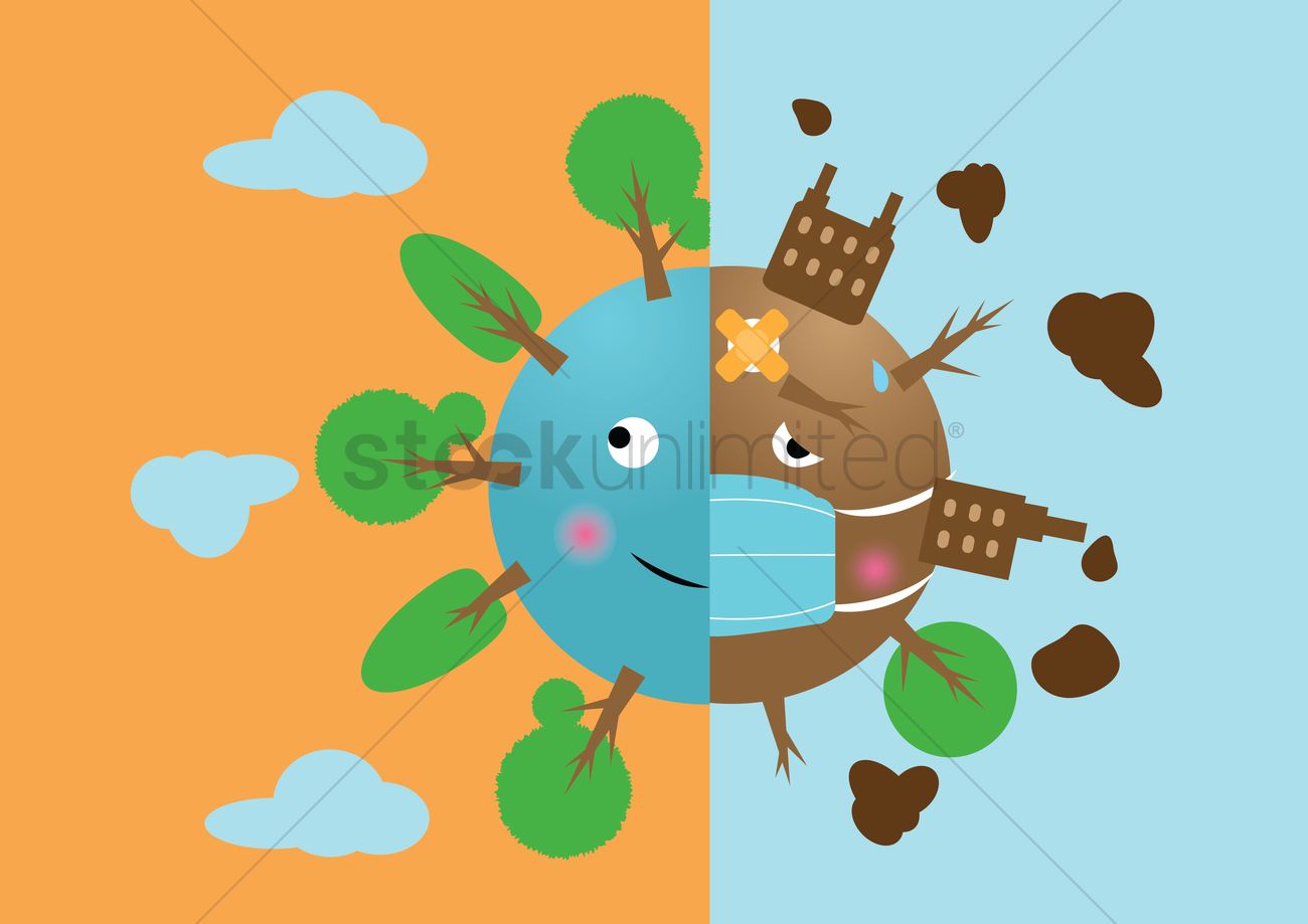 1300x919 Earth Clipart Deforestation ~ Frames ~ Illustrations ~ Hd Images - Deforestation Sketch