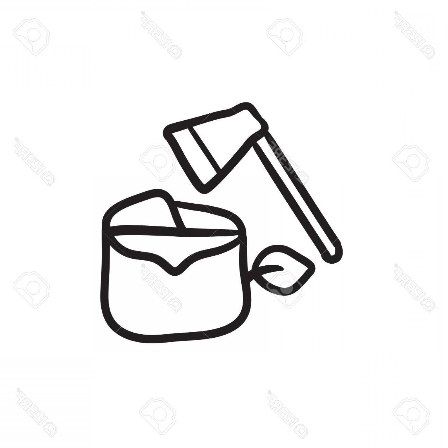 1560x1560 Photostock Vector Deforestation Vector Sketch Icon Isolated On - Deforestation Sketch