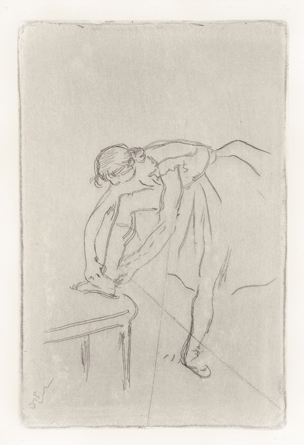 615x900 Edgar Degas, Danseuse Mettant Son Chausson (Dancer Putting On Her - Degas Dancer Sketches