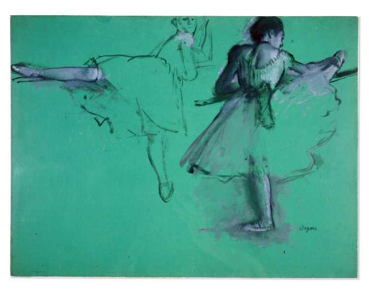 750x593 British Museum - Degas Dancer Sketches