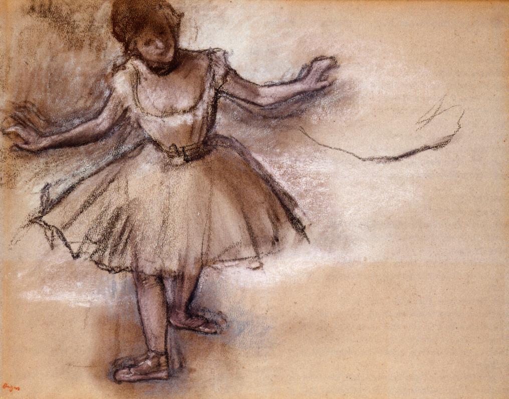 1016x797 Dancer - Degas Dancer Sketches
