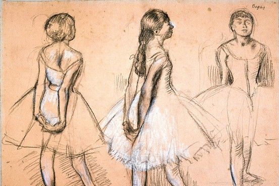 553x369 Degas - Degas Sketches