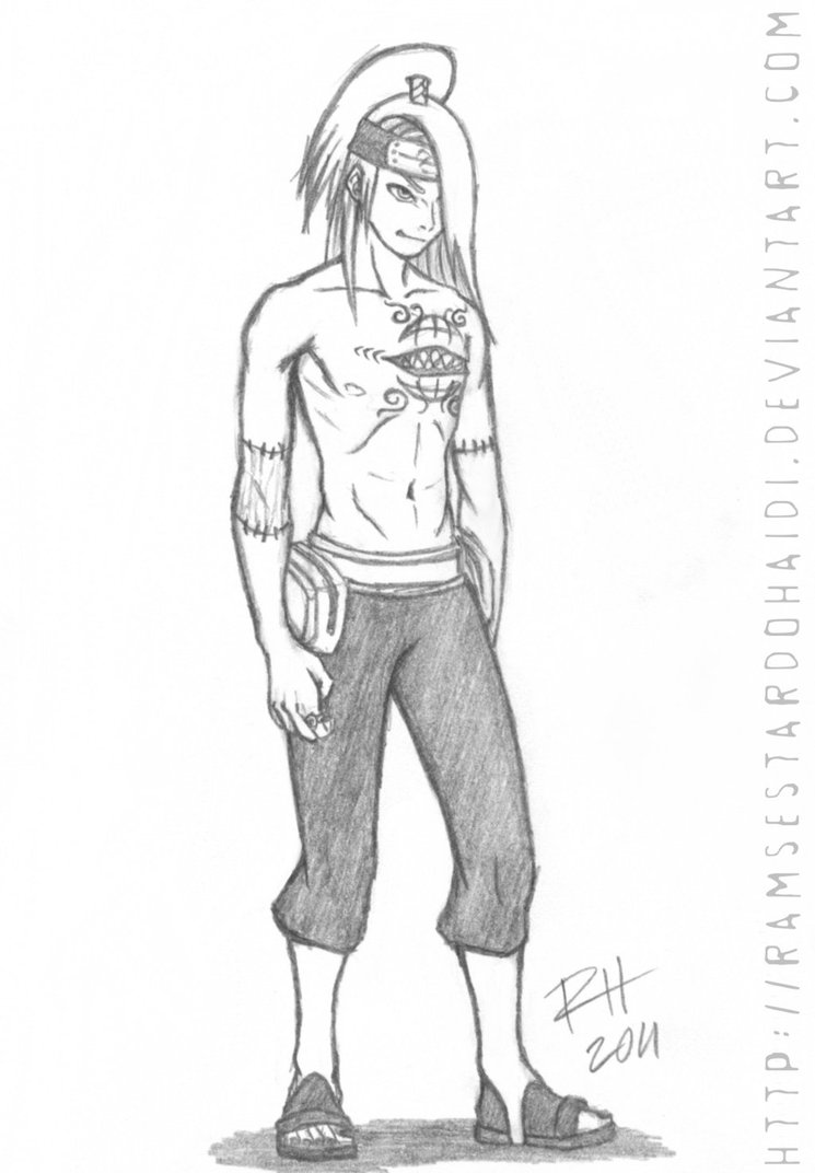 745x1072 Deidara Sketch By Ramsestardohaidi - Deidara Sketch