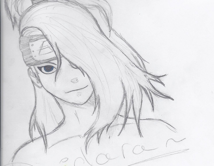 745x577 Deidara Sketch By Worriorsel - Deidara Sketch