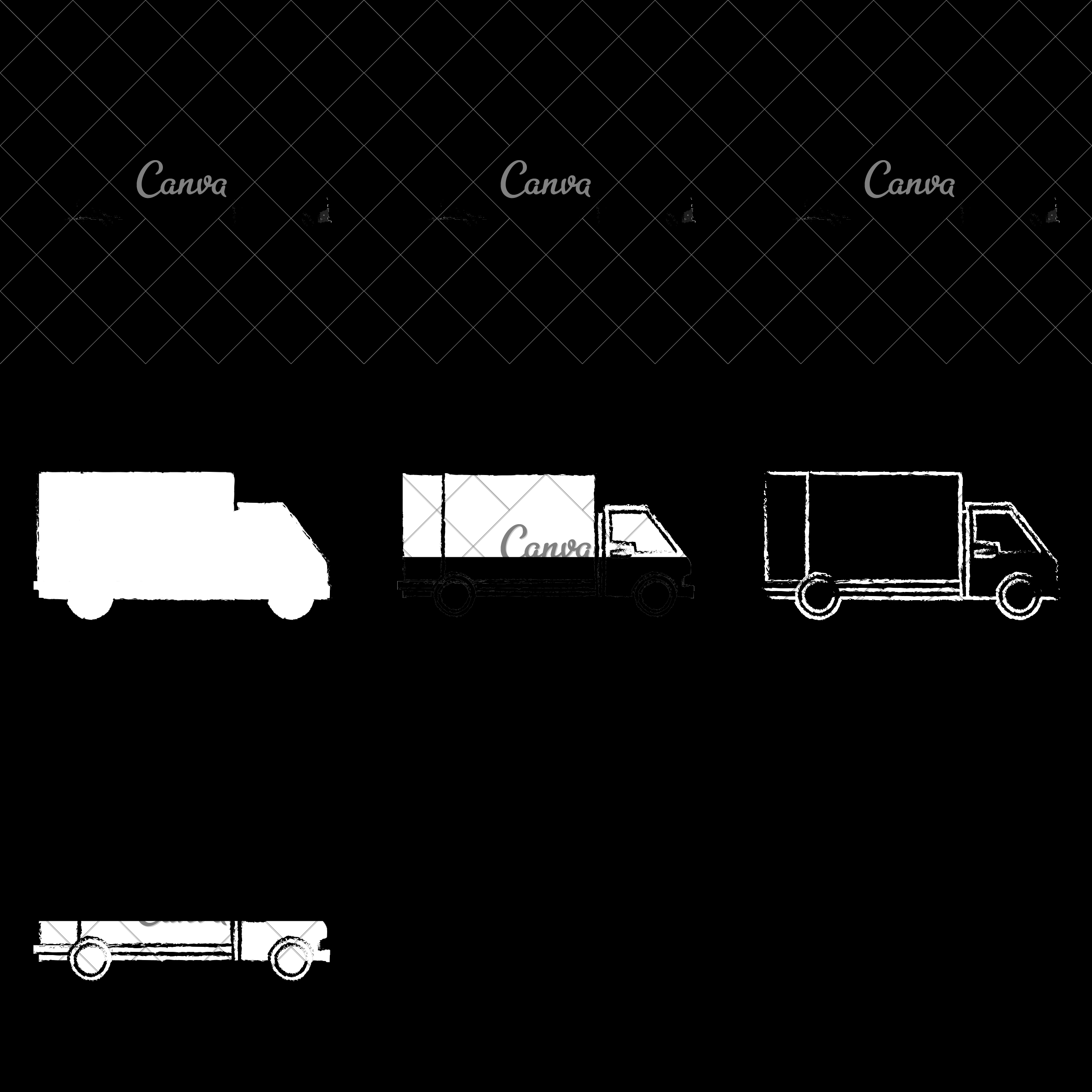 2400x2400 Delivery Truck Sketch - Delivery Truck Sketch