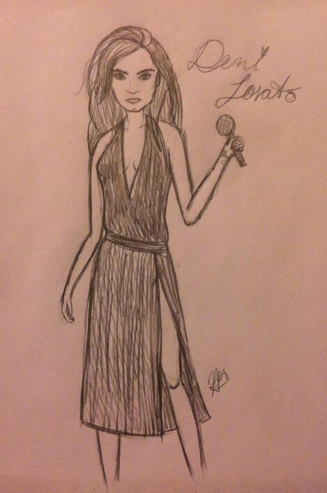 469x708 Demi Lovato Sketch By Alwaysforeverhailey - Demi Lovato Sketch