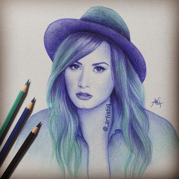 600x600 Demi Lovato On Twitter Wow!!! I Love It!! Thank You!! Rt @ - Demi Lovato Sketch
