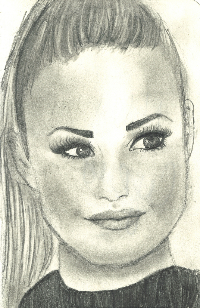 664x1024 Demi Lovato Pencil Sketch Of Demi Lovato Tiffanytaimoorazy - Demi Lovato Sketch