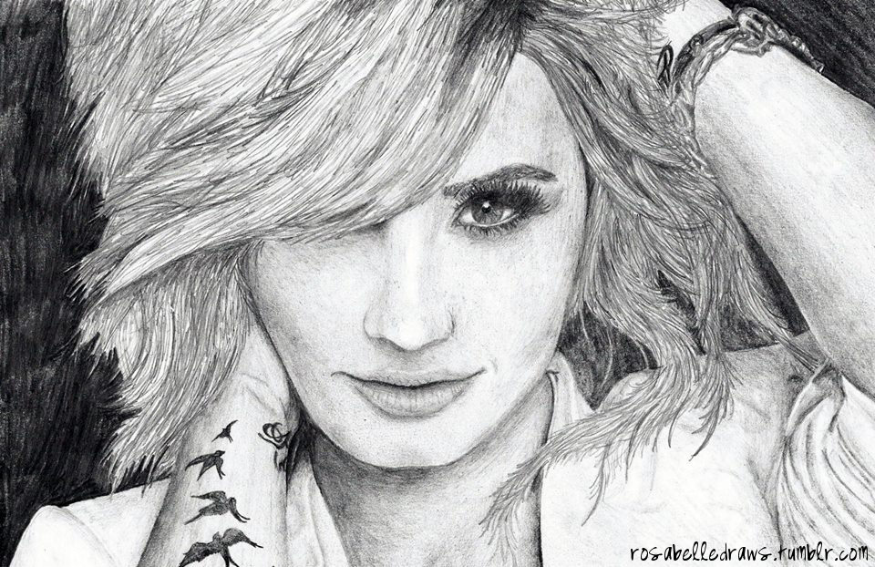 960x622 Demi Lovato 1 By Rosabelledraws - Demi Lovato Sketch