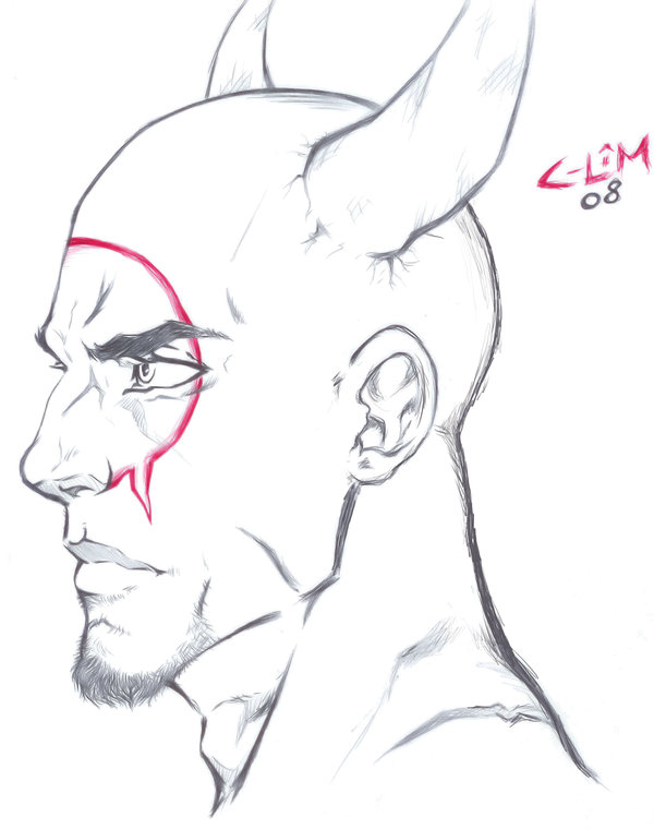600x760 Demon Face Sketch By Lord Sciraxz - Demon Face Sketch