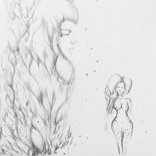 500x500 Dream Demon - Demon Pencil Sketch