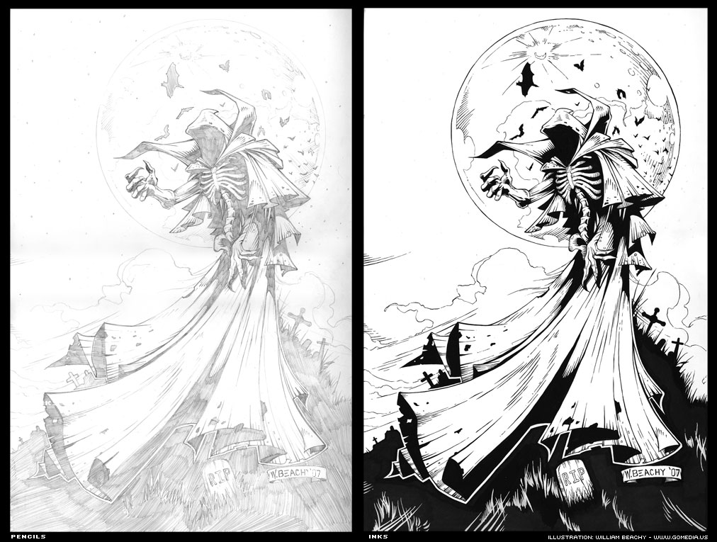 1012x765 Ozzfest Demon Pencils And Inks By Gomedia - Demon Pencil Sketch