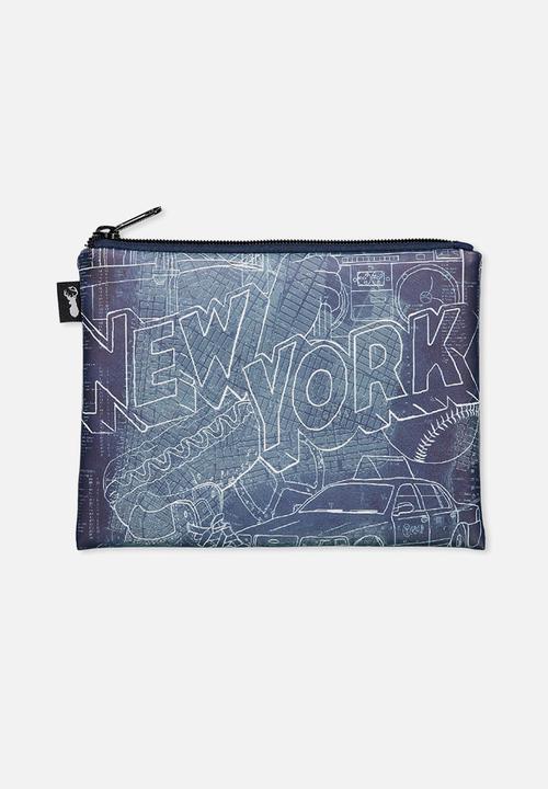 500x720 Pu Campus Pencil Case - Denim Sketch