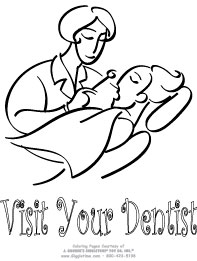 197x261 Dentist Coloring Pages - Dentist Sketch
