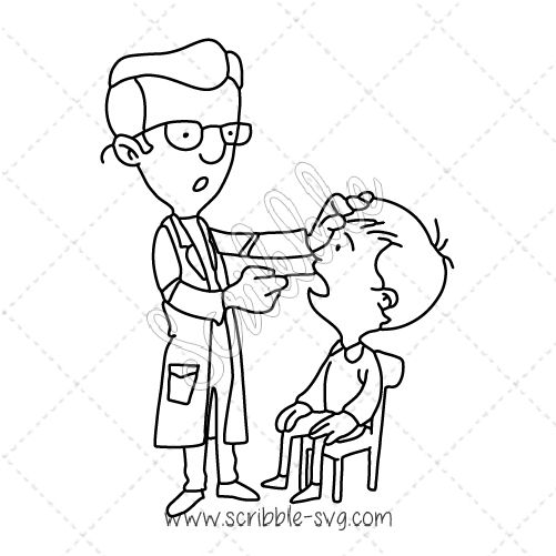 501x501 Dental Examination Whiteboard Animation Images - Dentist Sketch