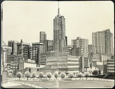 236x183 Denver Skyline By Grop On Creative Market Creative Market - Denver Skyline Sketch