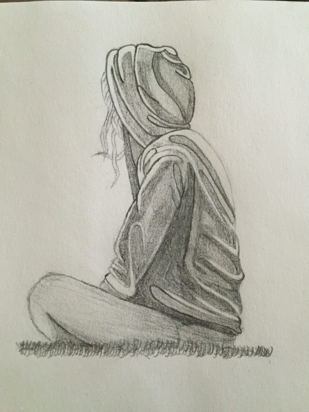 Unique Woman Drawing Sketch Depressed 