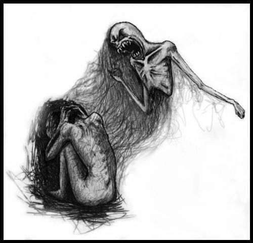500x481 Drawn Depression - Depression Sketches