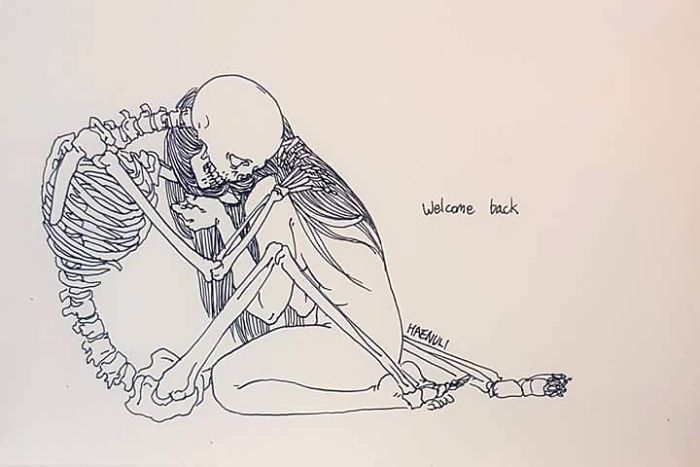 700x467 Artist Creates Death Inspired Comics To Fight Her Depression - Depression Sketches