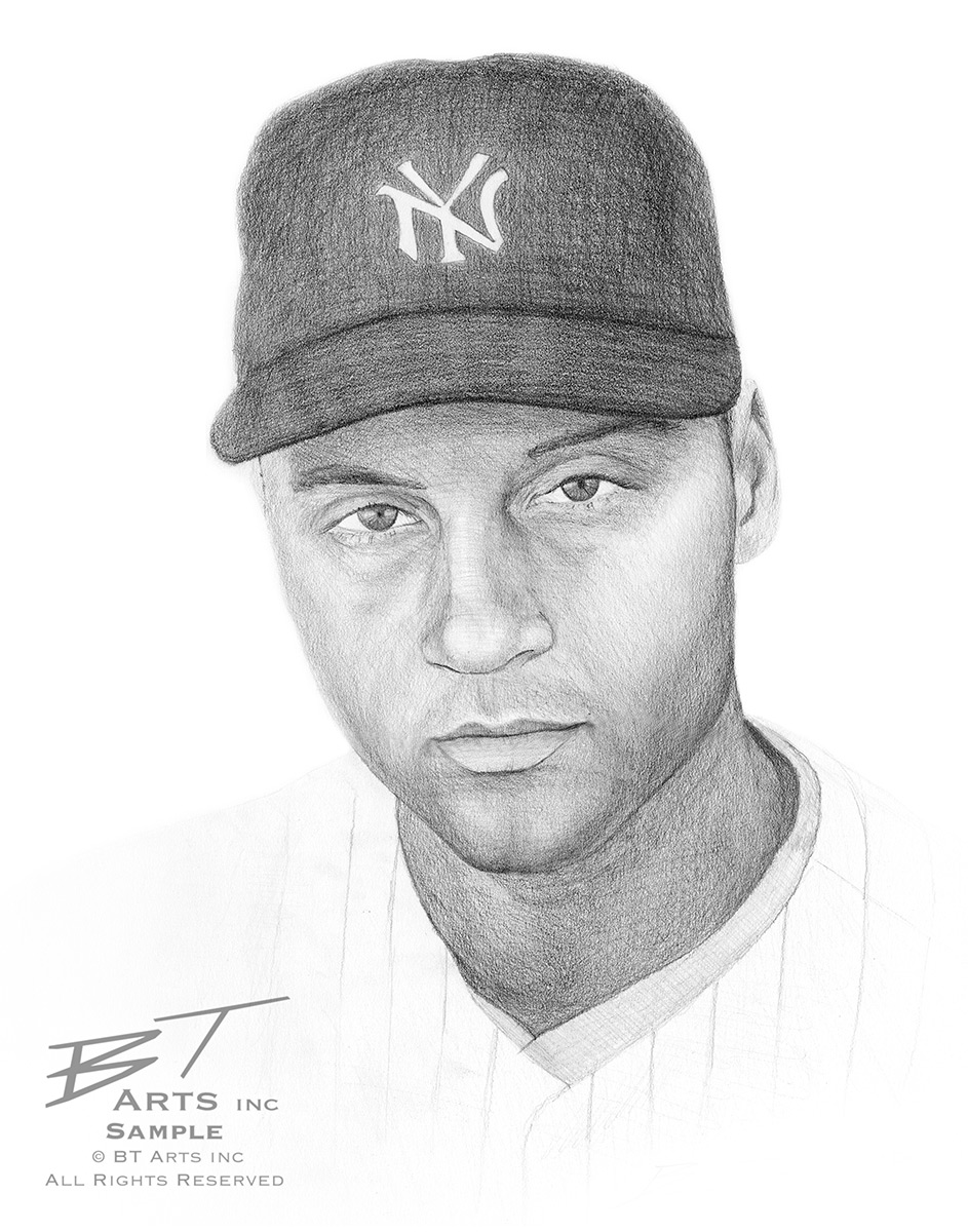 943x1200 Jeter - Derek Jeter Sketch