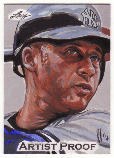400x553 Us Baseball Legend Derek Jeter Sketch Card By Leelightfoot On - Derek Jeter Sketch