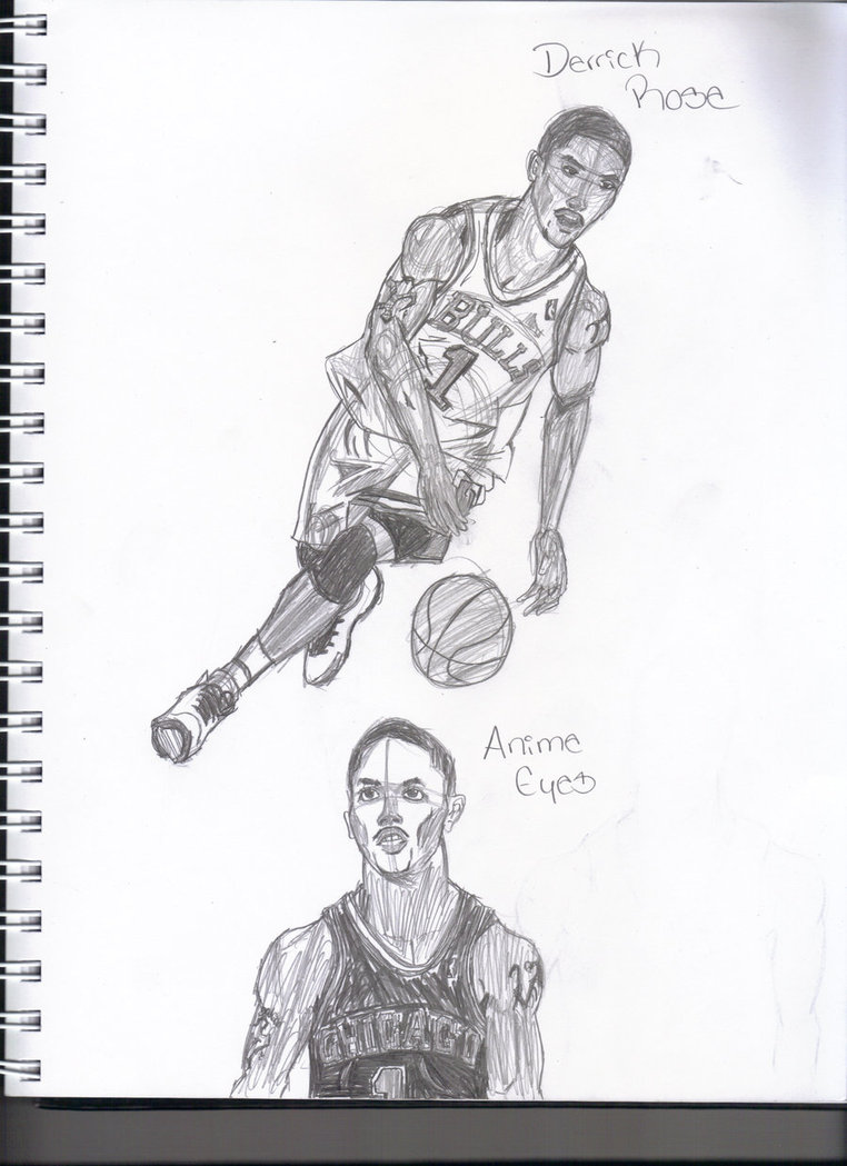 762x1049 Derrick Rose Sketch By Daluxis - Derrick Rose Sketch