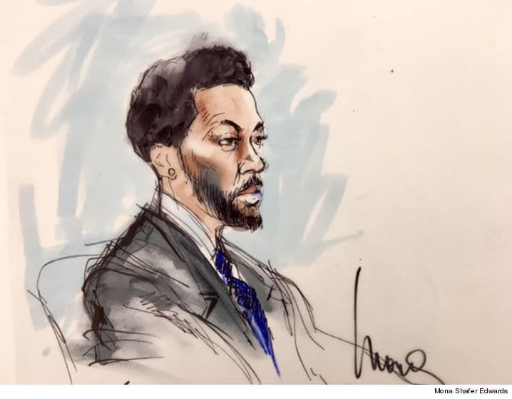 718x559 The Dramatic Courtroom Sketches From Derrick Rose Rape Case - Derrick Rose Sketch