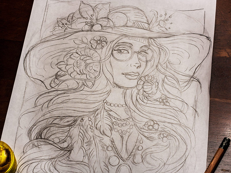 800x600 Bohemian Flower Child - Derrick Sketch