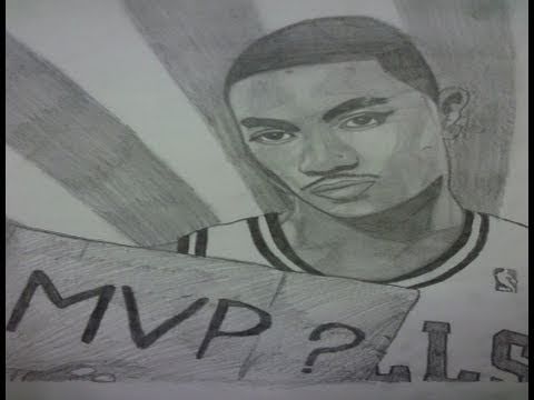 480x360 Derrick Rose Drawing !!! All Subscribers Please Watch Important - Derrick Sketch