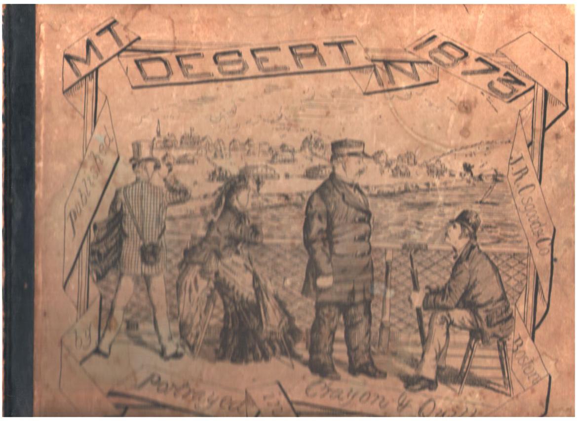 1169x853 Mt Desert In 1873 Portrayed In Crayon Amp Quill - Desert Island Sketch