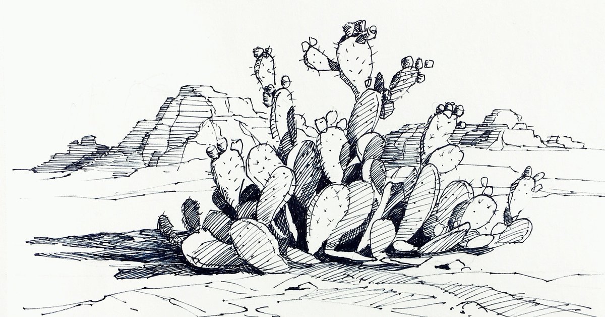 1200x628 Scott Willhite On Twitter - Desert Sketch