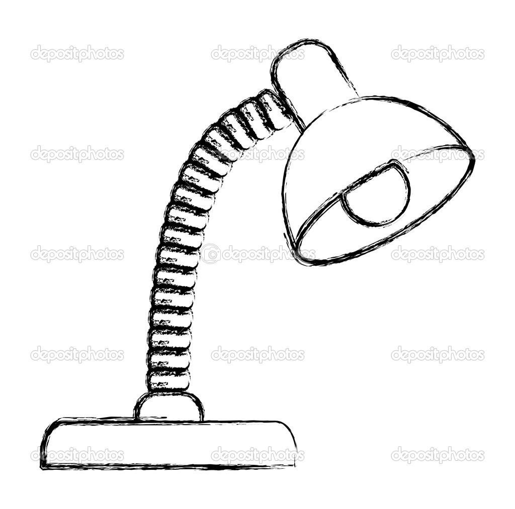 1024x1013 Simple Table Lamp Sketches - Desk Lamp Sketch