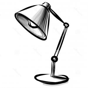 Desk Lamp Sketch At Paintingvalley Com Explore Collection Of