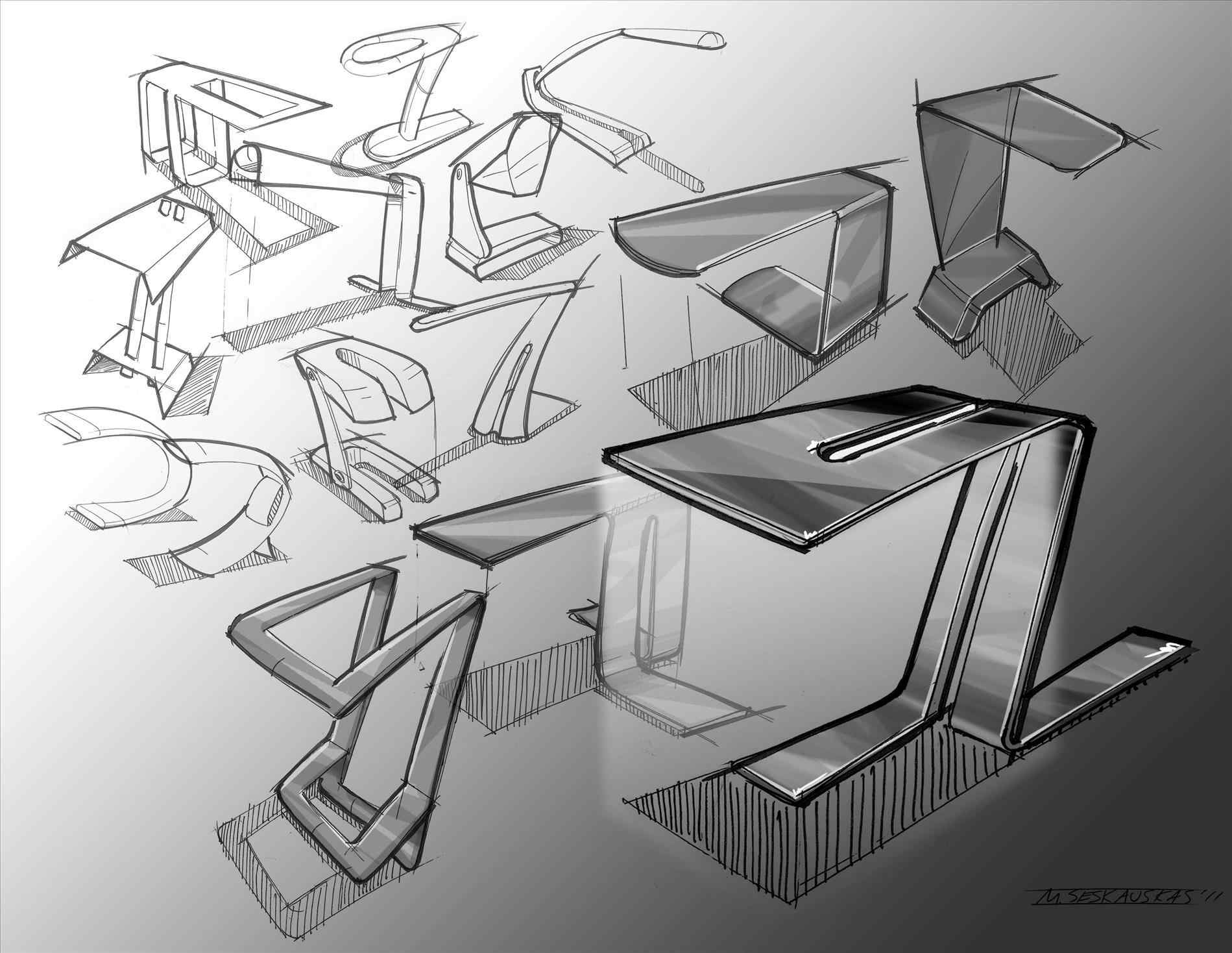 1899x1468 Table Lamp Design Drawing - Desk Lamp Sketch