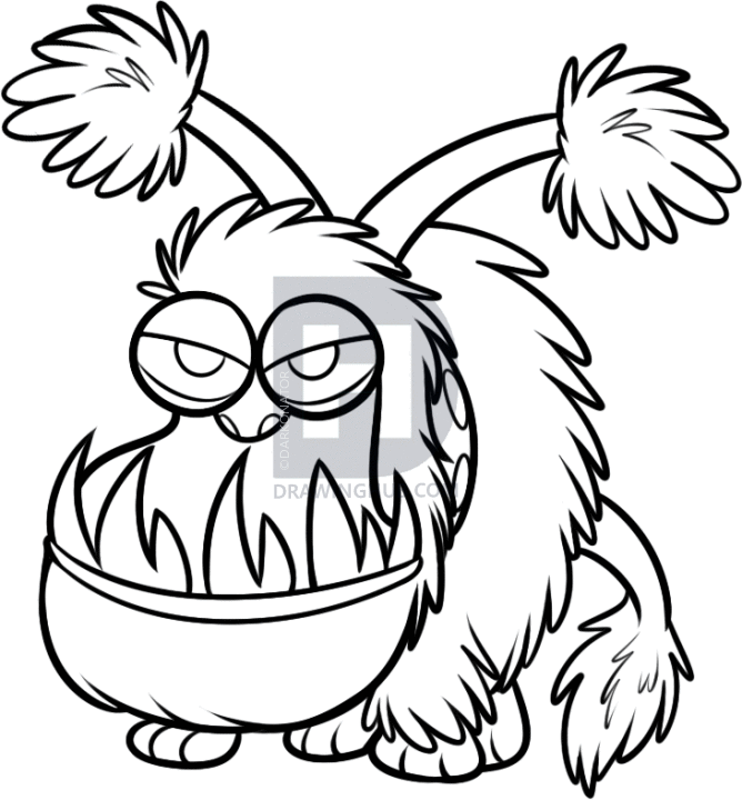 668x720 How To Draw Kyle From Despicable Me 2, Step By Step, Drawing Guide - Despicable Me 2 Sketch