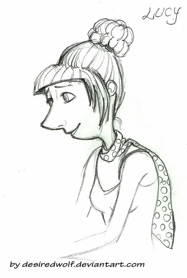600x893 Lucy From Despicable Me 2. By Desiredwolf - Despicable Me 2 Sketch