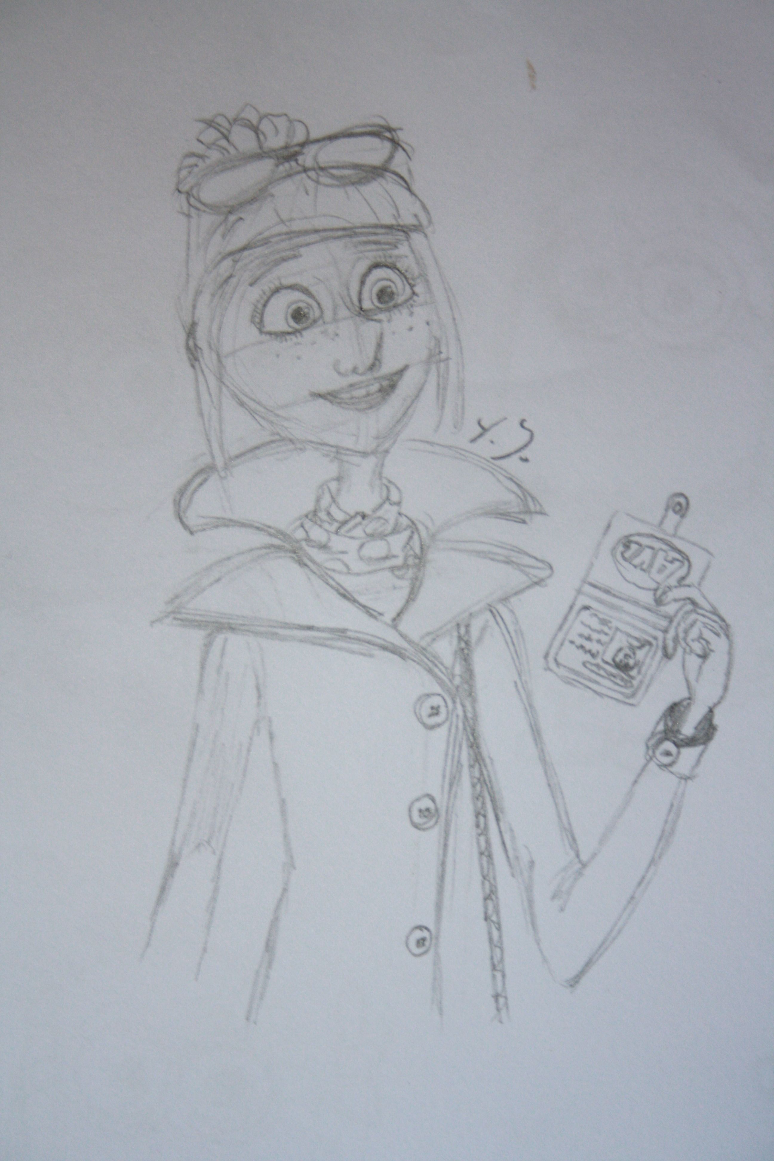 2592x3888 Sketch Of Lucy From Despicable Me 2. By Yenthe J. Artz My Life - Despicable Me 2 Sketch