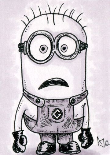 360x504 Despicable Me Set Of 4 Sketch Cards Sketches, 30th And Etsy - Despicable Me Sketches