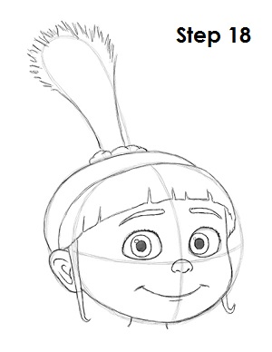 300x388 Draw Agnes (Despicable Me) - Despicable Me Sketches