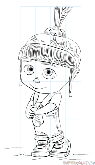 331x575 How To Draw Agnes From Despicable Me Step By Step. Drawing - Despicable Me Sketches
