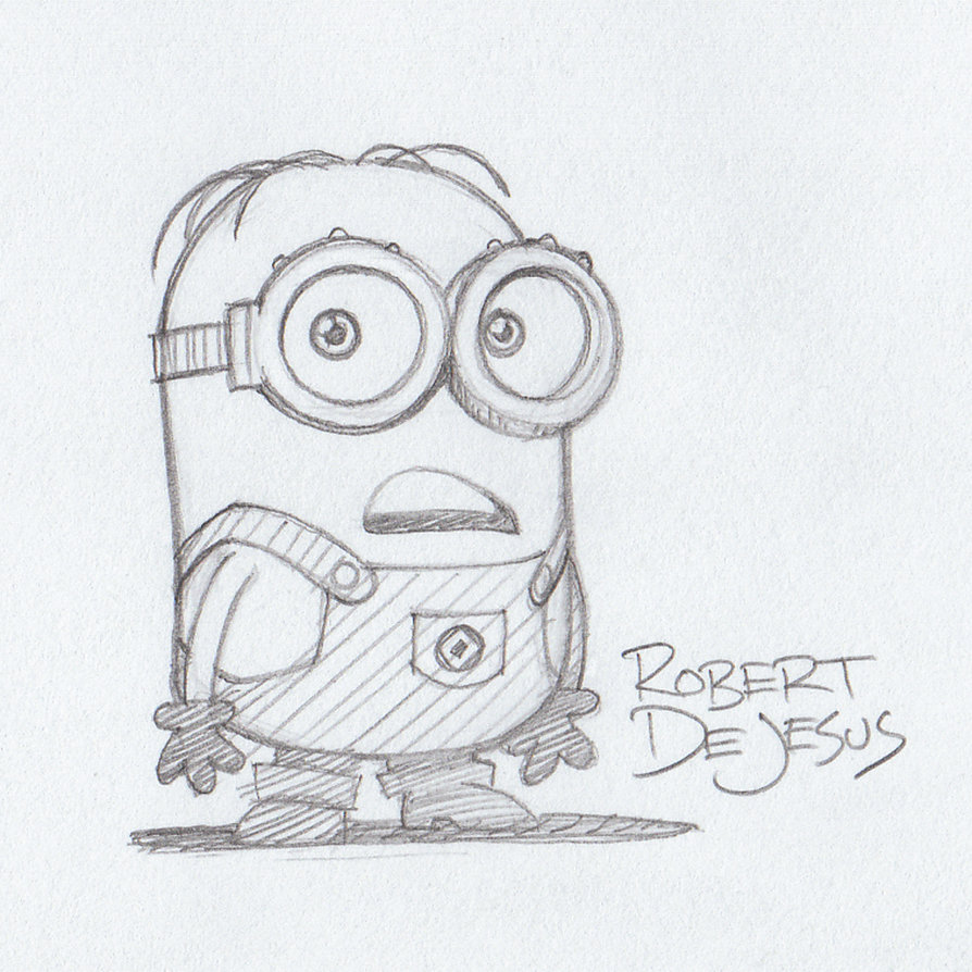 894x894 Minion Despicable Me By Banzchan - Despicable Me Sketches