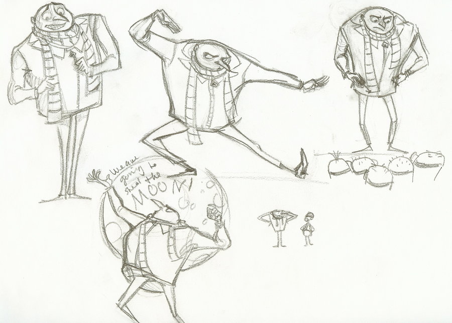 900x643 Despicable Me By Radish Slippers - Despicable Me Sketches