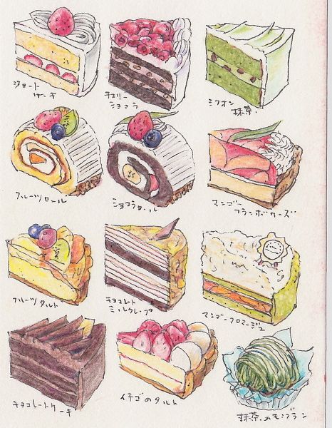 466x600 Japanese Desserts Tumblr The Taste Food - Dessert Sketch