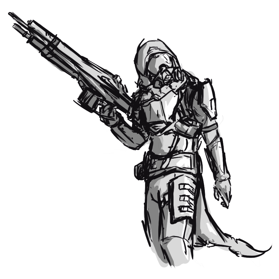 892x892 Destiny Sketch By Taylderp - Destiny Sketch