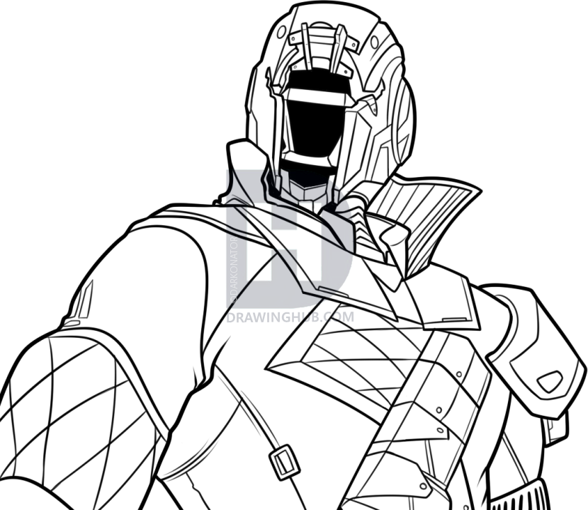 830x720 How To Draw A Warlock From Destiny, Step By Step, Drawing Guide - Destiny Sketch